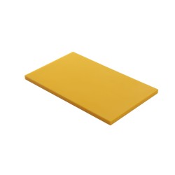 PLANCHE A  DECOUPER  POLYETHYLENE JAUNE 53X32.5X2CM