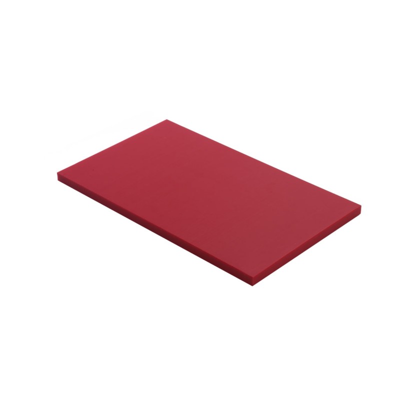 PLANCHE POLYETHYLENE 600X400X20 ROUGE