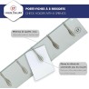 BARRE PORTE-FICHE A RESSORT -8 PINCES