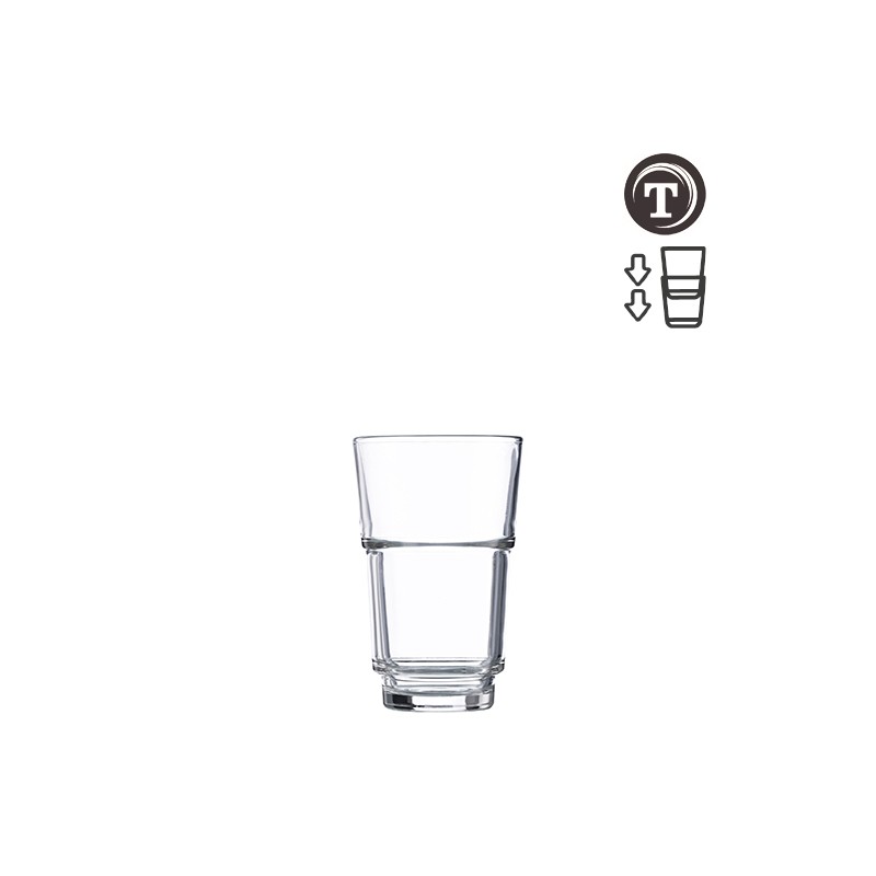 12 GOBELETS ROCKY STACK 30CL