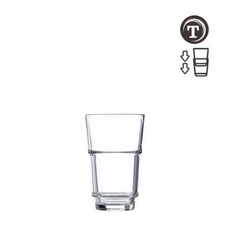 12 GOBELETS ROCKY STACK 30CL