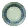 6 ASSIETTES A PATES 27 CM NYX BLANC.BLEU & ARGENT