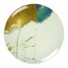 ASSIETTE CREUSE 25 CM DIONYSOS BLANC BLEU & OR