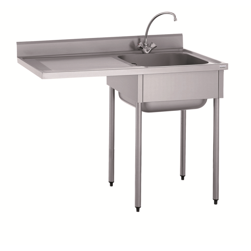 PLONGE  POUR LAVE VAISSELLE ENCASTRE 1 BAC +ÉGOUTTOIR GAUCHE