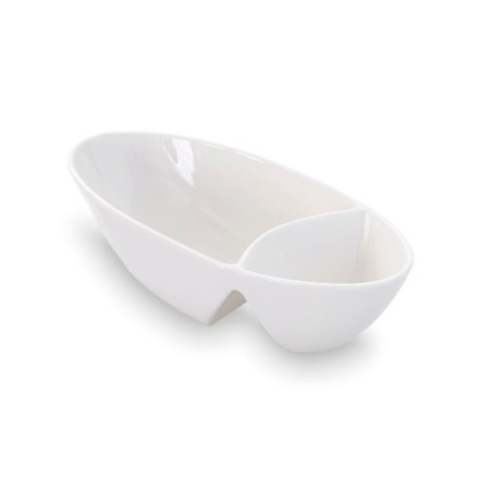 COUPE 2 COMPARTIMENTS EN PORCELAINE