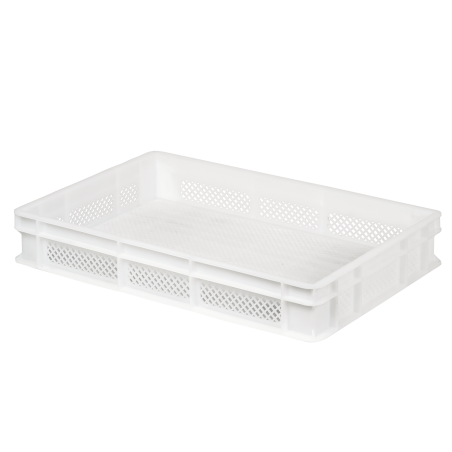 CAISSE FINEMENT AJOUREE 600X400X100 18L BLANC