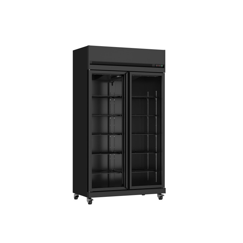 ARMOIRE LIBRE SERVICE 2 PORTES VITREES