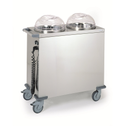 Chariot chauffant pour 2 piles