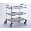Chariot 3 plateaux inox