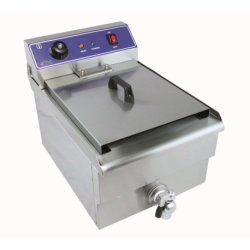 Friteuse Électrique 10L avec Robinet de Vidange 3KW | Matériel Professionnel