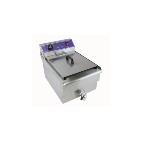 Friteuse Électrique 10L avec Robinet de Vidange 3KW | Matériel Professionnel