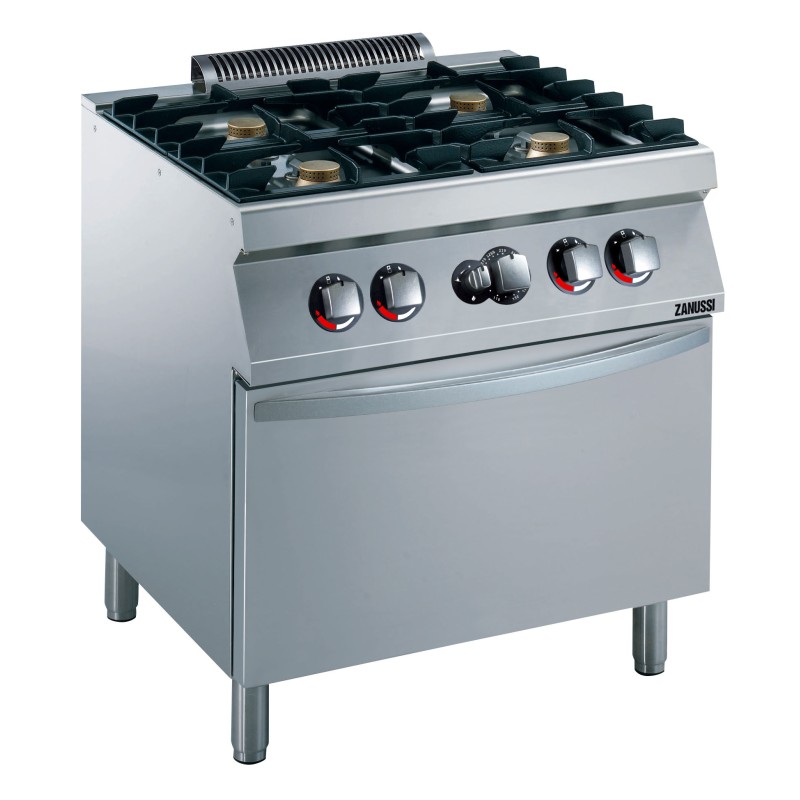 Fourneau gaz 4 feux avec four