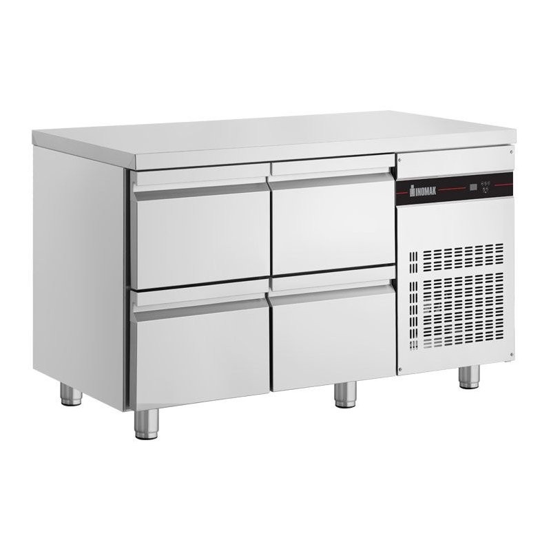 Table réfrigérée GN1/1  - 4 tiroirs - INOMAK