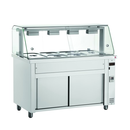 BAIN MARIE SUR PLACARD 4 GN 1/1 INOMAK
