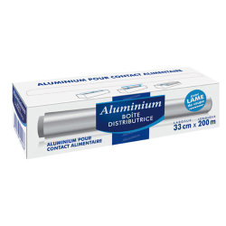 ALUMINIUM 200M X 325MM RECHARGE SOUS EMBOUT