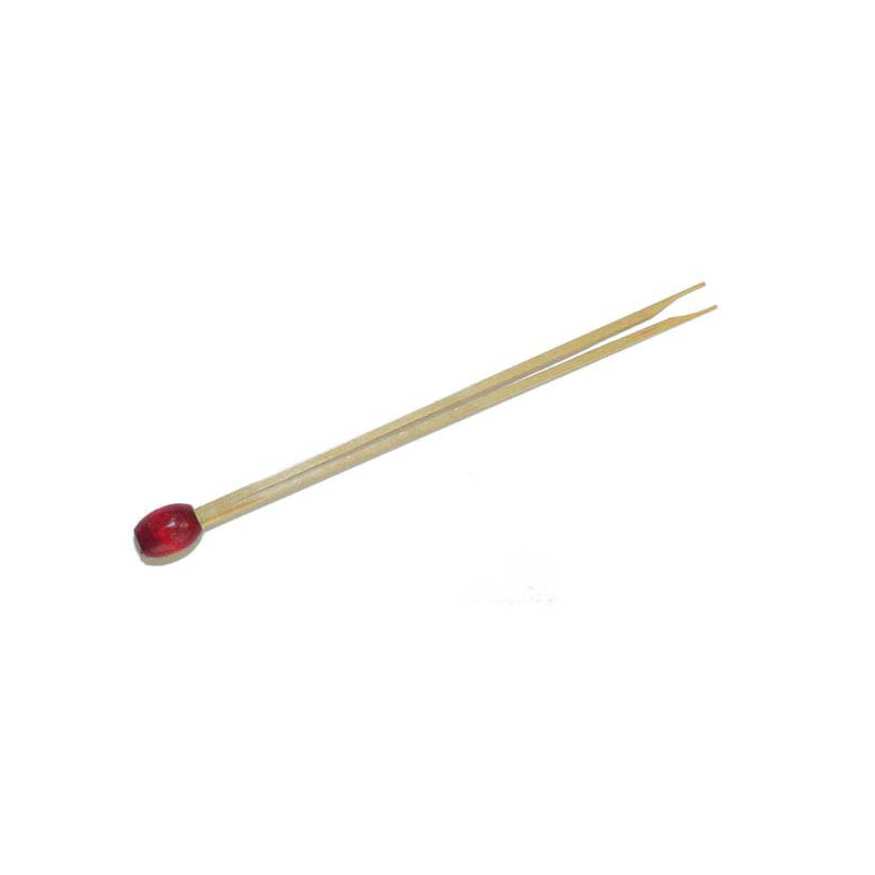 100 PIQUES BOULE ROUGE DOUBLE POINTE 8CM