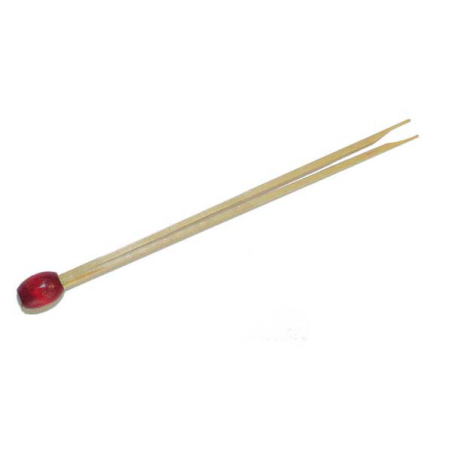 100 PIQUES BOULE ROUGE DOUBLE POINTE 8CM