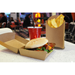 BOITE BURGER KRAFT BRUN X600