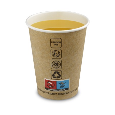 50 GOBELETS CARTON KRAFT 35/43CL