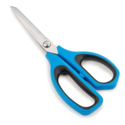 CISEAUX DE CUISINE LAME CRANTEE 215 MM-BLEU