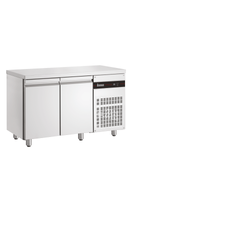 Table réfrigérée GN1/1-avec dosseret -2 portes INOMAK