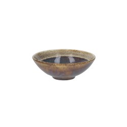 6 COUPELLES 15CM BLOOM BLUE AND BROWN