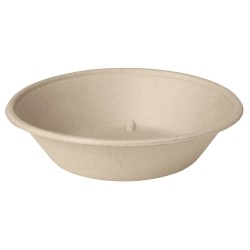 320 BOLS 800 ML 194X194X48MM BAGASSE MARRON