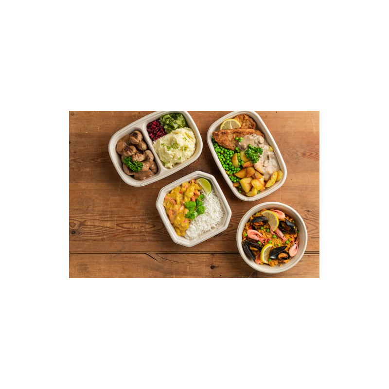 300 BOITES OCTABAGASSE 650 ML 183X183X43MM  MARRON