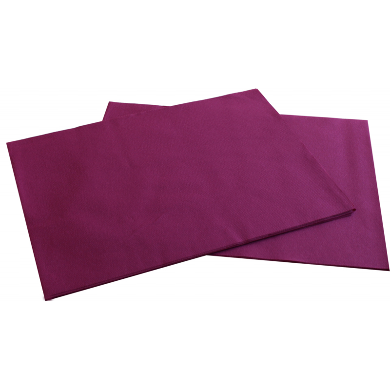 250 Sets de table Tango non tissés couleur bordeaux
