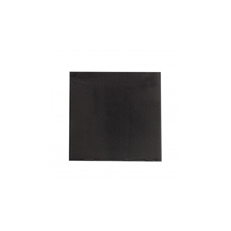 1440 SERVIETTES POINT A POINT 38X38 NOIRES