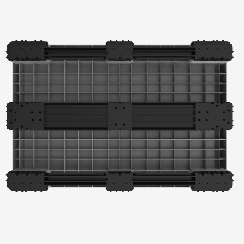 CAISSE PALETTE 800 X 1200 X 790 MM 480 L - GRISE