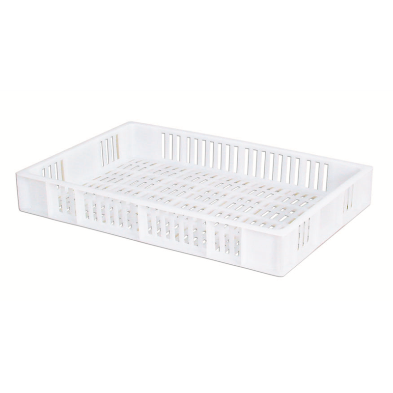 Caisse ajourée 15L blanche 600X400MM
