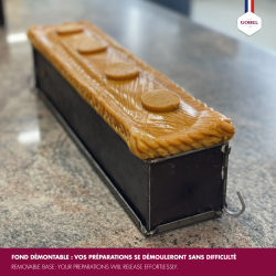 PATE LONG UNI (MINI) - ANTI ADHERENT - A CHARNIERE - FOND AMOVIBLE