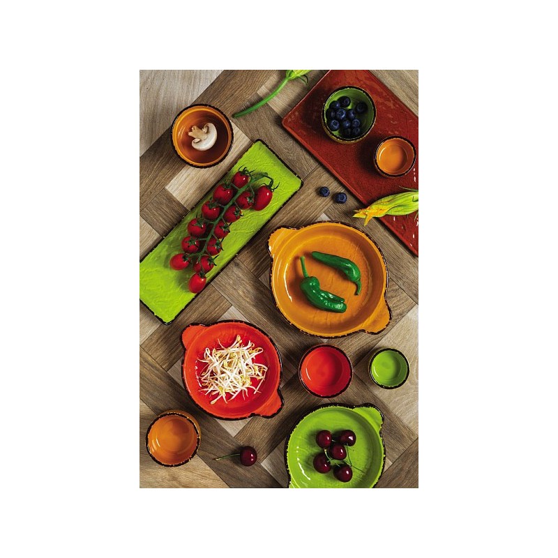 6 RAMEQUINS 9 CM  VULCANIA VEGGIE VERDE