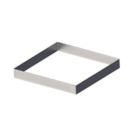 CERCLE CARRE PERFORE INOX L 8 CM HT