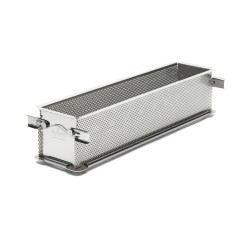 MOULE INOX GEOFORM PERFORE PLIANT CHARNIERES INTEGREES 24X5X6CM