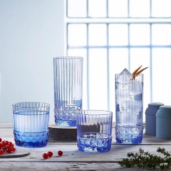 6 VERRES FORME BASSE AMERICA'S 20 37CL BLUE