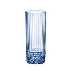 6 VERRES FORME HAUTE AMERICA'20S 40CL BLUE