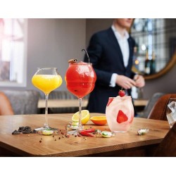 6 GOBELETS FORMES HAUTES 40CL MACARON