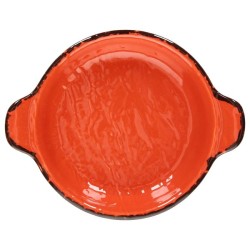 6 CASSEROLES 2POIGNEES 15CM VULCANIA VEGGIE ARANCIO