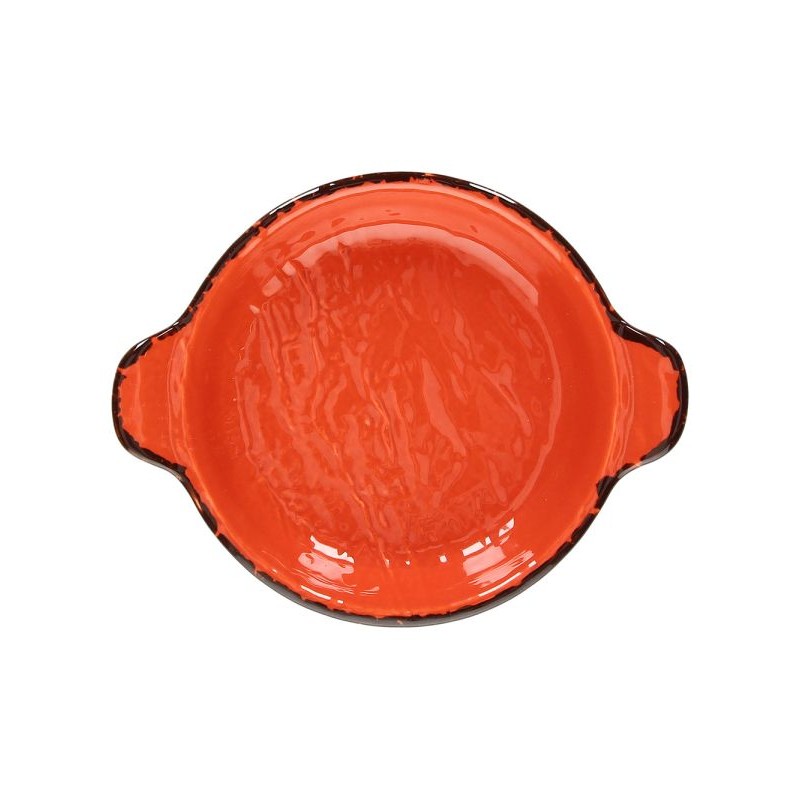 6 CASSEROLES 2POIGNEES 15CM VULCANIA VEGGIE ARANCIO