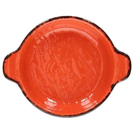 6 CASSEROLES 2POIGNEES 15CM VULCANIA VEGGIE ARANCIO