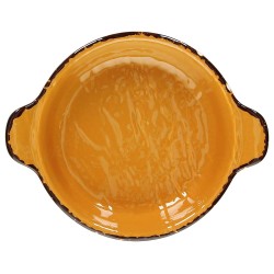 6 CASSEROLES 2POIGNEES 15CM VULCANIA VEGGIE GIALLO