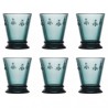 6 GOBELETS ABEILLES BLEU NUIT
