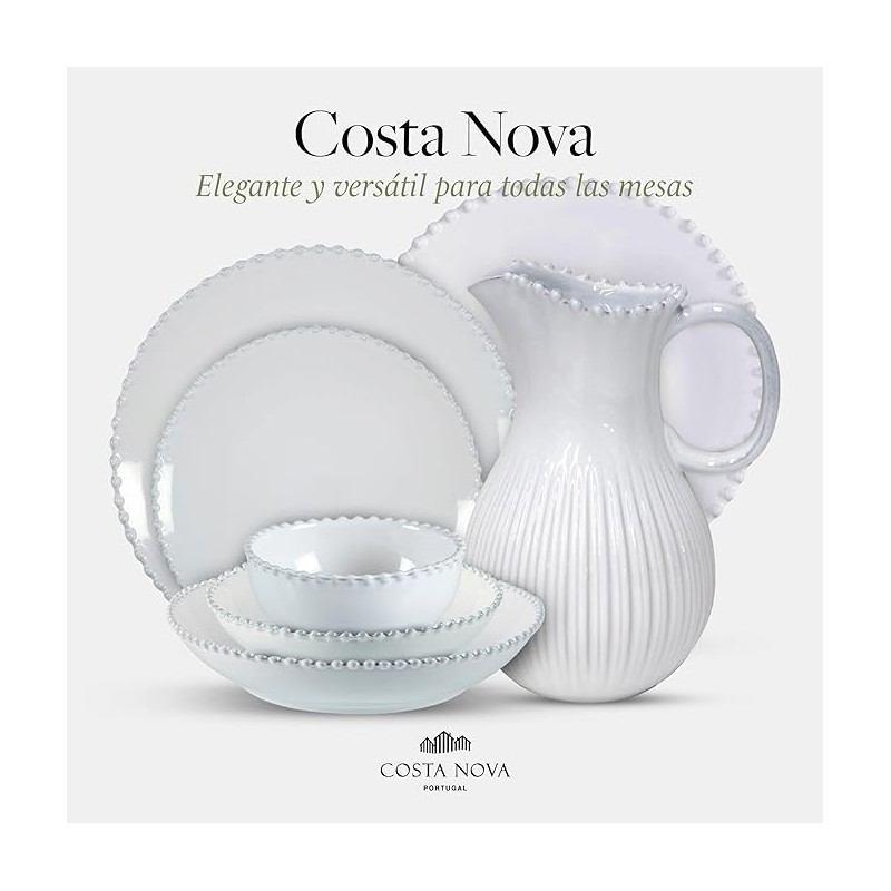 6 ASSIETTES PLATES PEARL 25 CM