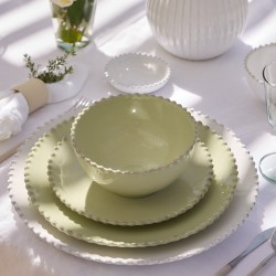 6 ASSIETTES CREUSES PEARL 61.3CL LILLY GREEN