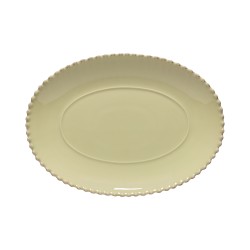 PLATEAU OVALE PEARL 34X25X3.5CM LILLY GREEN