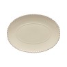 PLATEAU OVALE PEARL CREAM 34 X25X3.5CM