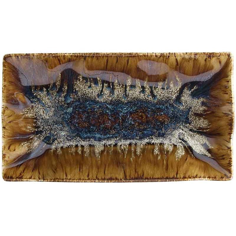 6 ASSIETTES RECTANGULAIRES 23X13CM REEF OYSTER