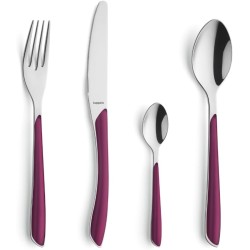 6 FOURCHETTES DE TABLE PRISMA FRAMBOISE